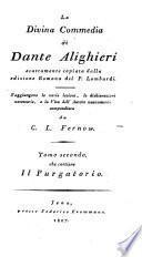 La divina commedia, s'aggiungono le varie lezioni [&c.] da C.L. Fernow