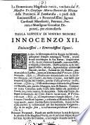 La Domenicana magistrale verita, vmiliata dal P. maestro fr. Giuseppe Maria Bonetti da Nizza della prouincia di Lombardia, a piedi delli eminentissimi, e reuerendissimi signori cardinali Marescotti, Petrucci, Ferrari, e monsignor Gozadini ..
