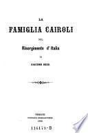 La famiglia Cairoli nel Risorgimento d'Italia
