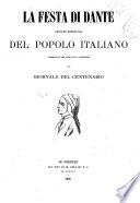 La festa di Dante, letture domenicali