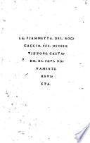 La Fiammetta del Boccaccio : Per Messer Tizzone Gaetano di Pofi novamente revista