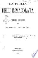La figlia dell'immacolata periodico bolognese per le giovinette cattoliche