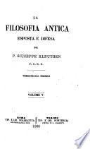 La filosofia antica