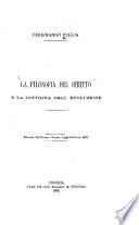 La filosofia del diritto e la dottrina dell'evoluzione ...