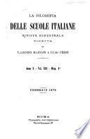La Filosofia delle scuole italiane