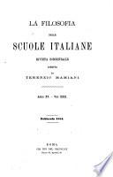 La Filosofia delle scuole italiane
