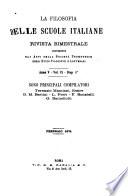 La Filosofia delle scuole italiane