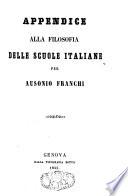 La filosofia delle scuole italiane