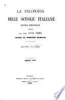 La Filosofia delle scuole italiane