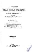 La Filosofia delle scuole italiane