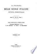 La Filosofia delle scuole italiane