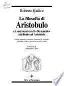 La filosofia di Aristobulo