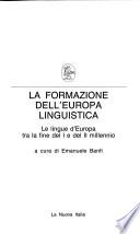 La formazione dell'Europa linguistica