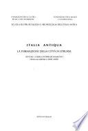La formazione della città in Etruria