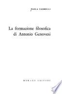 La formazione filosofica di Antonio Genovesi