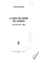 La genesi del metodo del Lachmann