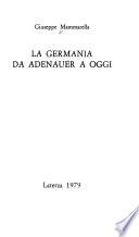 La Germania da Adenauer a oggi