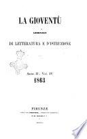 La gioventù ragguagli d'educazione e d'istruzione