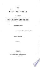 La Giovine Italia e l'abate Vincenzo Gioberti (dicembre 1849)