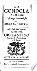 La gondola a tre remi