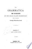 La grammatica dei fanciulletti ad uso delle classi elementari