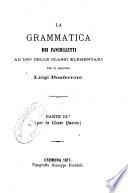 La grammatica dei fanciulletti ad uso delle classi elementari