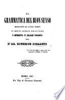 La Grammatica del buon senso ... in dialoghi filosofici