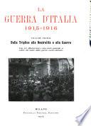 La Guerra d'Italia: La Guerra d'Italia nel 1915