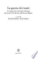 La guerra dei teatri
