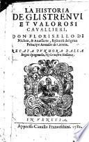 La Historia De Gli Strenui Et Valorosi Cavallieri Don Florisello Di Nichea, & Anassarte, figliuoli del gran Principe Amadis di Grecia