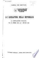La I legislatura della Repubblica
