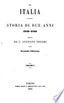 La Italia storia di due anni scritta da C. Augusto Vecchj