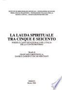 La lauda spirituale tra Cinque e Seicento