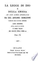 La legge di Dio e della chiesa in tre libri spiegata