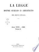 La legge monitore giudiziario e amministrativo del Regno d'Italia