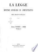 La legge monitore giudiziario e amministrativo del Regno d'Italia