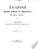La legge monitore giudiziario e amministrativo del Regno d'Italia