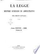 La legge monitore giudiziario e amministrativo del Regno d'Italia
