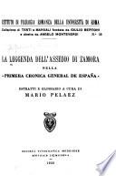 La leggenda dell'assedio di Zamora nella Primera cronica general de España.