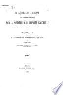 La législation italienne et la convention internationale pour la protection de la propriété industrielle