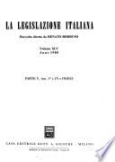 La legislazione italiana