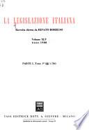 La legislazione italiana
