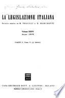 La legislazione italiana