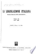 La legislazione italiana