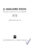 La Legislazione italiana