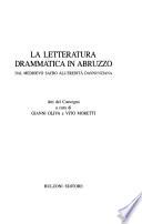 La letteratura drammatica in Abruzzo