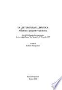La letteratura ellenistica