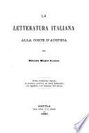 La letteratura italiana alla corte d'Austria