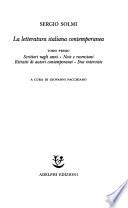 La letteratura italiana contemporanea
