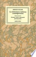 La letteratura italiana contemporanea